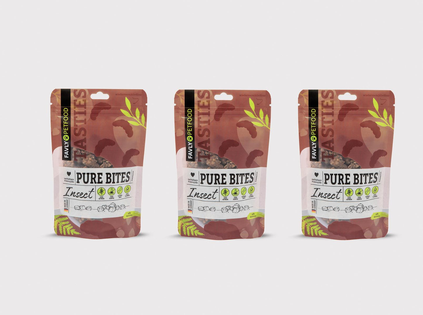 PURE Bites Insect - hypoallergene Insektensnacks mit Obst