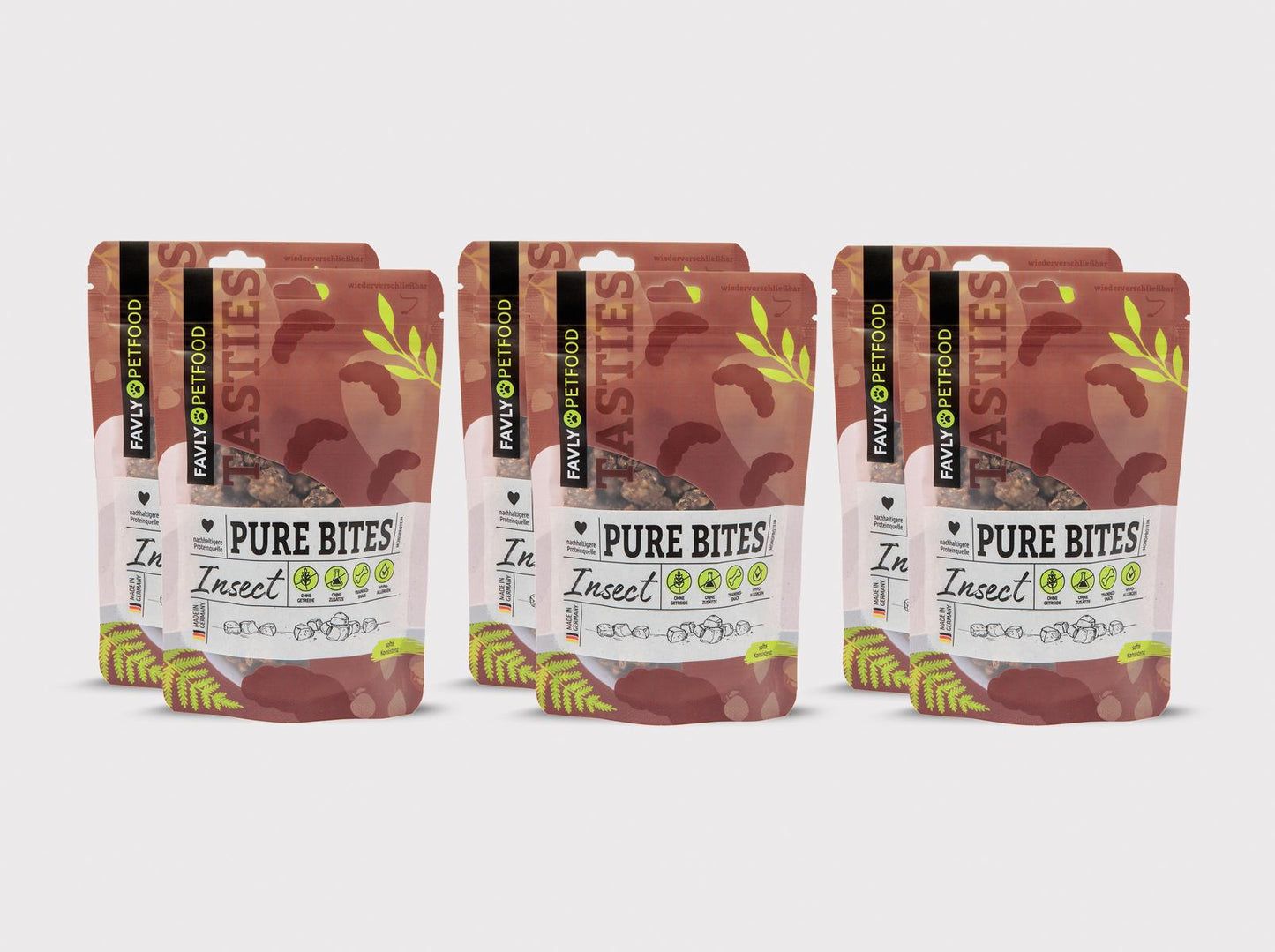 PURE Bites Insect - hypoallergene Insektensnacks mit Obst