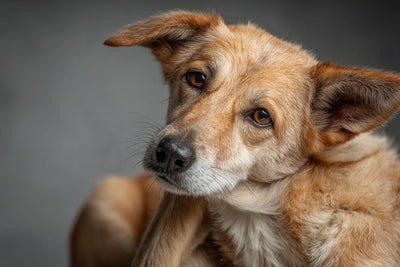 Hund kratzt sich juckend hinterm Ohr — Ursachen verstehen