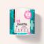 Ein Behälter mit FAVLY Petfood FloraVITAL Pulver - Sonderangebot mit deutschem Text und rosa, blaugrünem und weißem Etikett.