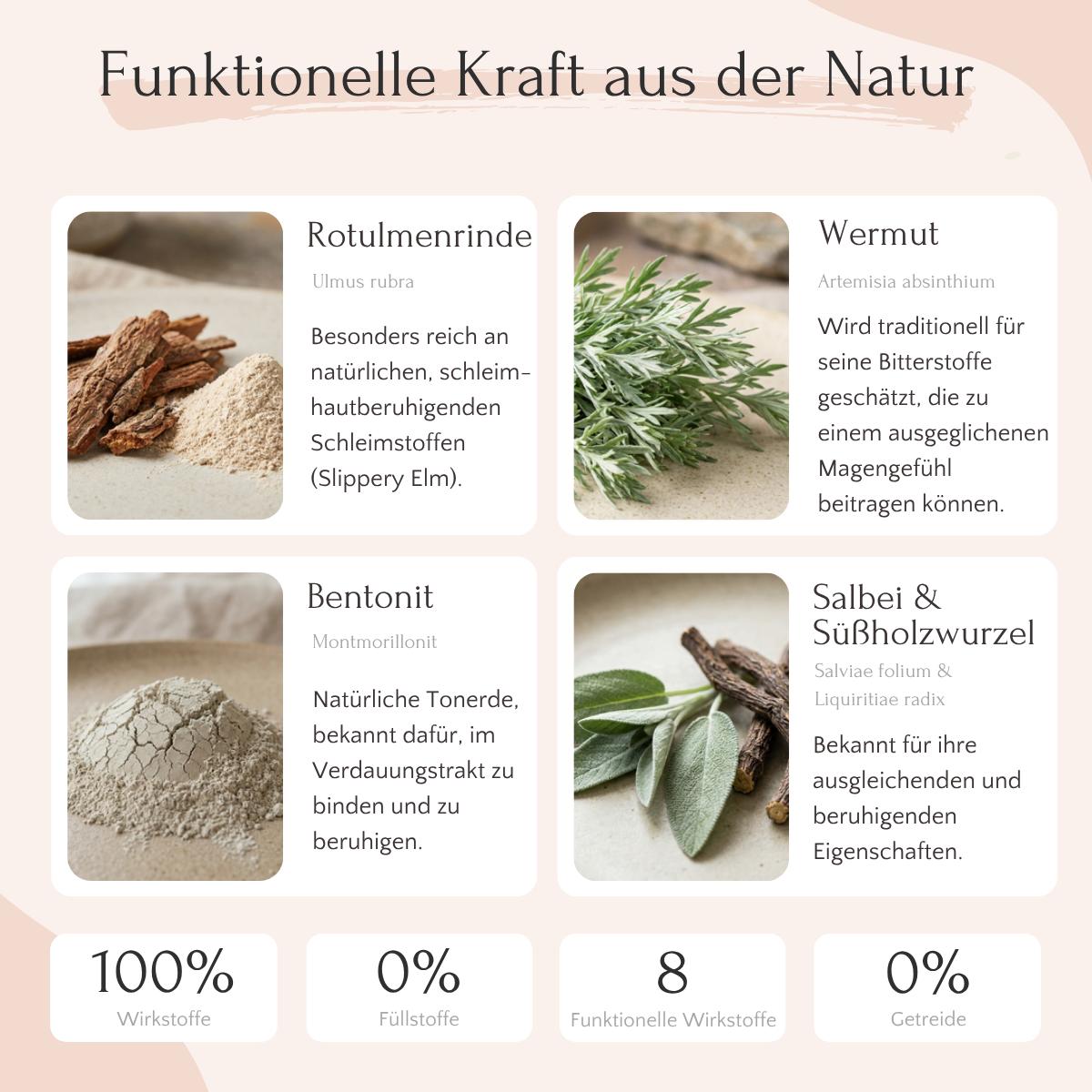 Infografik zu GASTRO Pulver von FAVLY Petfood: Für natürliche Verdauung & gegen Sodbrennen.