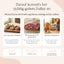 Infografik zu FAVLY Petfood Ente mit Hirse, Birne & Spinat: frische Ente, klare Kennzeichnung, Nassfutter-Fakten.